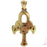 14K Yellow Gold TraxNYC's Mystique Ankh Cross Crucifix 57203 - Image 4
