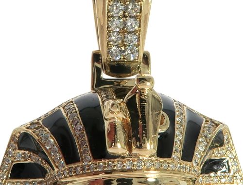 Diamond Pharaoh King Tut Pendant 63238 - Image 2