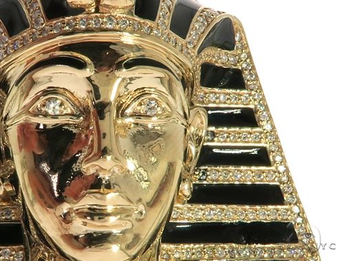 Diamond Pharaoh King Tut Pendant 63238 - Image 3