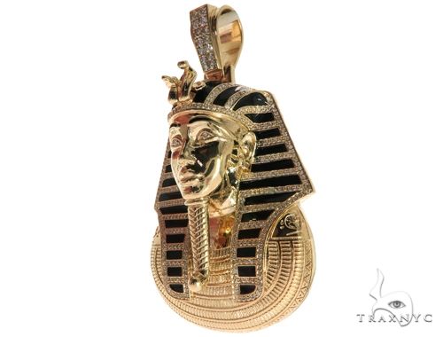Diamond Pharaoh King Tut Pendant 63238 - Image 6