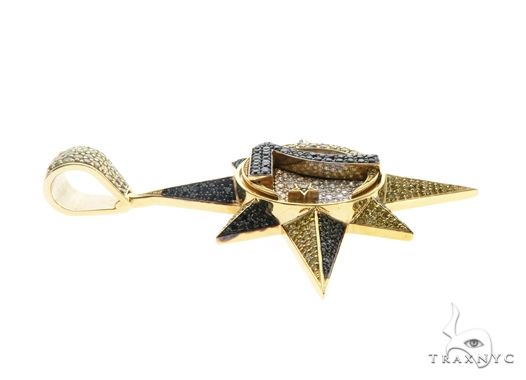 Custom Universal Flag Diamond Star Pendant 63852 - Image 3