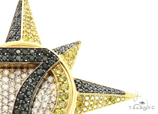 Custom Universal Flag Diamond Star Pendant 63852 - Image 4