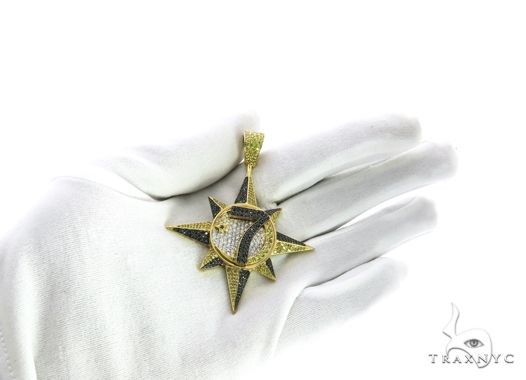 Custom Universal Flag Diamond Star Pendant 63852 - Image 9