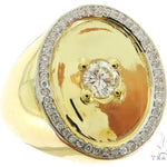 14K Yellow Gold Prong Diamond Band 56967 - Image 1