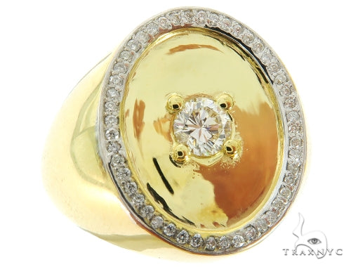 14K Yellow Gold Prong Diamond Band 56967 - Image 1