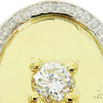 14K Yellow Gold Prong Diamond Band 56967 - Image 3