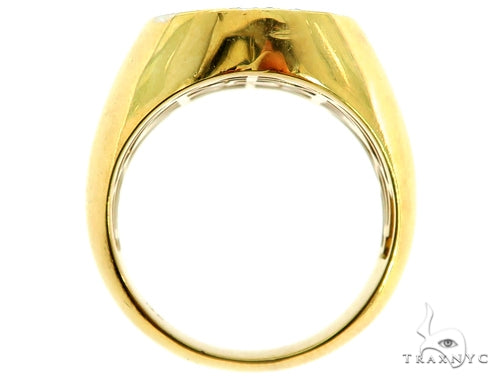 14K Yellow Gold Prong Diamond Band 56967 - Image 6