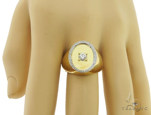 14K Yellow Gold Prong Diamond Band 56967 - Image 7