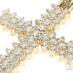 14K Yellow Gold Prong Diamond Cross 65281 - Image 4