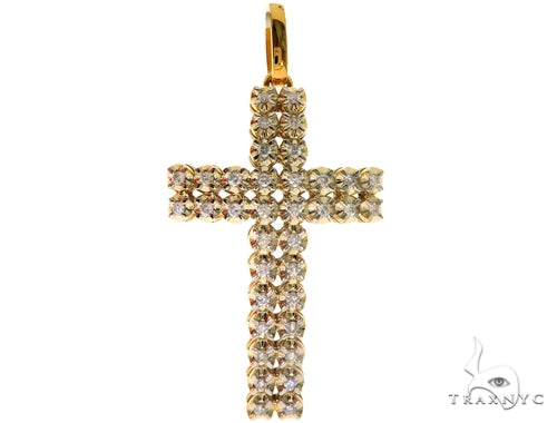 14K Yellow Toni Cross Crucifix 57671 - Image 1