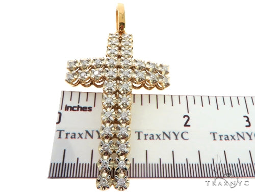 14K Yellow Toni Cross Crucifix 57671 - Image 7