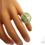 14K Yellow Gold Prong Diamond Custom Made TraxNYCs Templar Ring Knights Crusader Masonic 63117 - Image 10