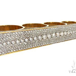 14K Yellow Gold Prong Diamond Four Finger Ring Hip Hop Style 62998 - Image 1