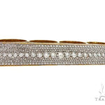 14K Yellow Gold Prong Diamond Four Finger Ring Hip Hop Style 62998 - Image 2