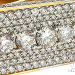 14K Yellow Gold Prong Diamond Four Finger Ring Hip Hop Style 62998 - Image 5