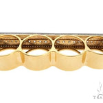 14K Yellow Gold Prong Diamond Four Finger Ring Hip Hop Style 62998 - Image 9