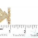 14K Gold Prong Diamond FreeBird Self Made Charm Pendant 63091 - Image 6