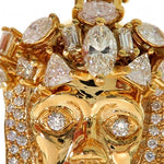 14K Yellow Gold Prong Diamond Jesus Pendant 57217 - Image 5