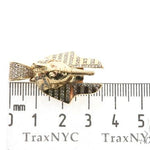 14K Gold Prong Diamond Small Pharaoh King Tut Charm Pendant 63729 - Image 7