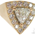 14K Yellow Gold Prong Diamond Trillion Cut Ring 61790 - Image 1