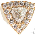 14K Yellow Gold Prong Diamond Trillion Cut Ring 61790 - Image 2
