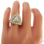 14K Yellow Gold Prong Diamond Trillion Cut Ring 61790 - Image 7