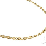14k Yellow Gold Puffed Link 24 Inches 4.5mm 64964 - Image 2