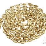 14k Yellow Gold Puffed Link 24 Inches 4.5mm 64964 - Image 4