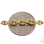 14k Yellow Gold Puffed Link 24 Inches 4.5mm 64964 - Image 3