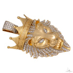 14K Yellow Gold Royal Cat Diamond Pendant 5 CT 69744 - Image 3