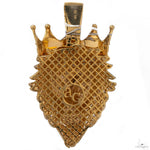 14K Yellow Gold Royal Cat Diamond Pendant 5 CT 69744 - Image 4