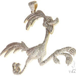 14K Yellow Gold Running Bird Pendant 63090 - Image 4