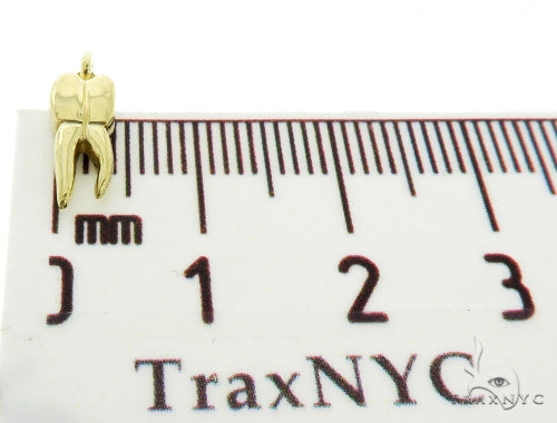 14K Yellow Gold Small Tooth Pendant 57225 - Image 6