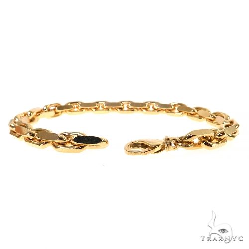 14K Yellow Gold Solid Cable Bracelet 8.25 Inches 4.8mm   68375 - Image 3