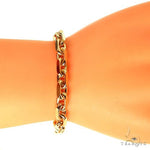 14K Yellow Gold Solid Cable Bracelet 8.25 Inches 4.8mm   68375 - Image 5