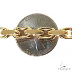 14K Yellow Gold Solid Cable Bracelet 8.25 Inches 4.8mm   68375 - Image 6