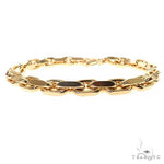 14K Yellow Gold Solid Cable Bracelet 8.25 Inches 6mm   68374 - Image 1