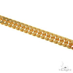14K Yellow Gold Solid Double Curb Link Bracelet 8 Inches 4.6mm   67792 - Image 2