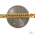 14K Yellow Gold Solid Double Curb Link Bracelet 8 Inches 4.6mm   67792 - Image 4