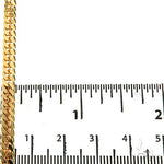 14K Yellow Gold Solid Double Curb Link Bracelet 8 Inches 4.6mm   67792 - Image 5