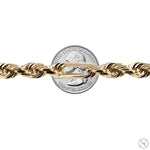 14K Yellow Gold Solid Figarope Link Chain 26 Inches 8mm 70583 - Image 5