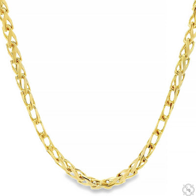 14K Yellow Gold Solid Franco Chain 24 Inches 3.5mm 67958 - Image 1