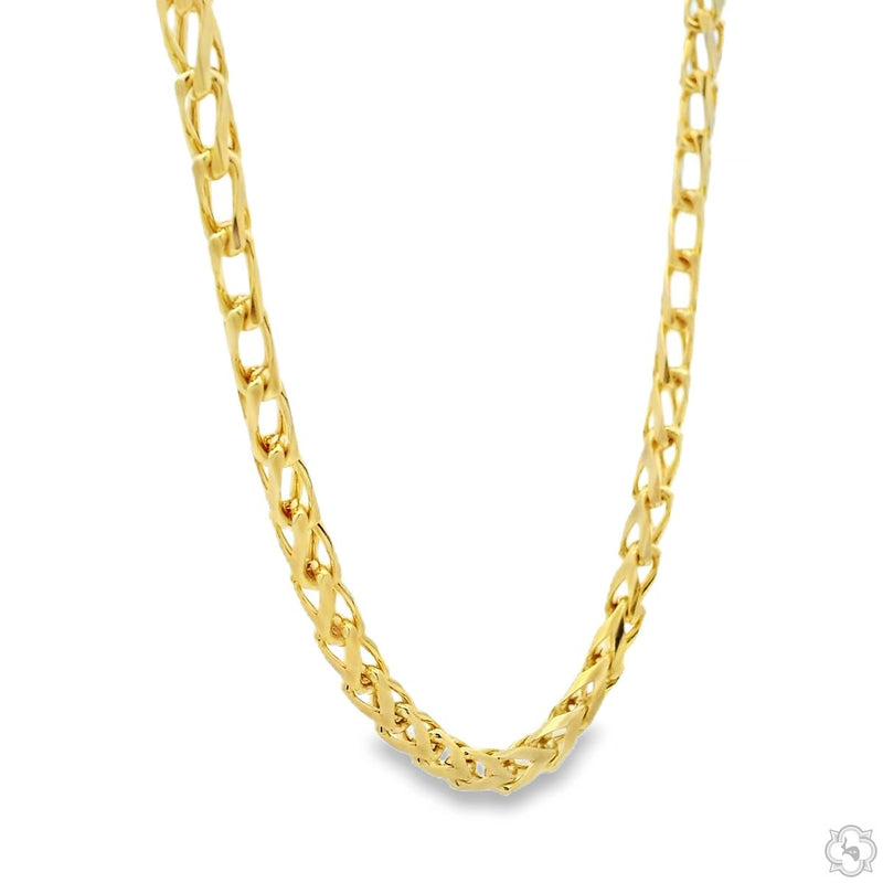 14K Yellow Gold Solid Franco Chain 24 Inches 3.5mm 67958 - Image 2