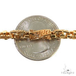 14K Yellow Gold Solid Greek Key Link Chain 20 Inches 5.5mm   68102 - Image 5