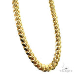 14K Yellow Gold Solid Miami Cuban Link  26 Inches 6mm   66528 - Image 2