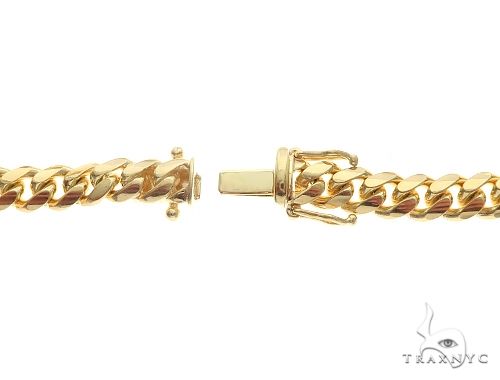 14K Yellow Gold Solid Miami Cuban Link  26 Inches 3.8mm   68655 - Image 5
