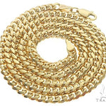 14K Yellow Gold Solid Miami Cuban Link  26 Inches 4mm 65920 - Image 3