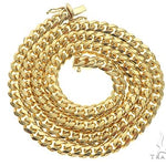 14K Yellow Gold Solid Miami Cuban Link Chain 26 Inches 6mm 65903 - Image 3