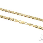 14K Yellow Gold Solid Miami Cuban Link Chain 28 Inches 4.1mm 65921 - Image 2