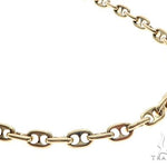 14K Yellow Gold Solid Puffed Anchor Link 25 Inches 6mm 65503 - Image 2